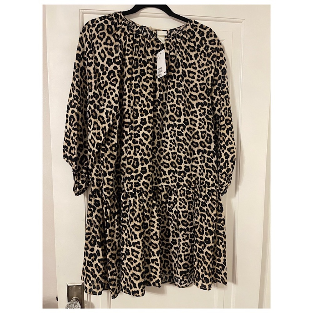 Animal printed swing dress